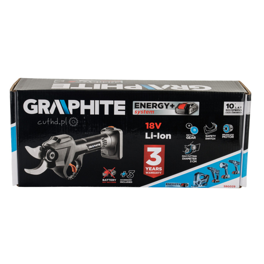 Sekator akumulatorowy 18V Graphite