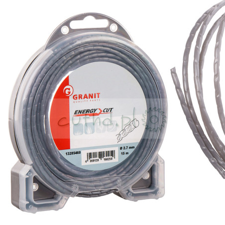 Żyłka tnąca do kosy 2,7mm Granit Energy Cut 15m