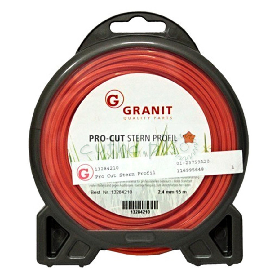 Żyłka tnąca pięciokątna GRANIT  2,4mm x 15m