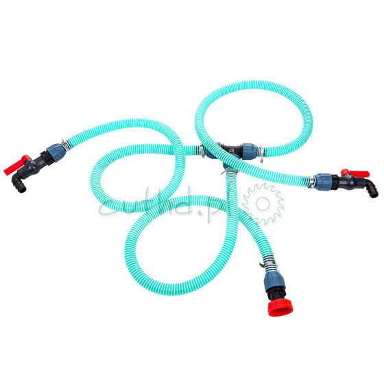 Zlewka do kontenera IBC MAUZER zawór 1" z rurą 32mm śr.