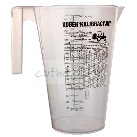 Zestaw deszczomierz szczoteczka kubek kalibracyjny 2L
