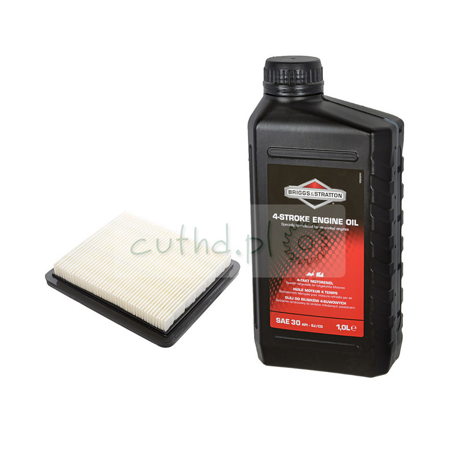 Zestaw olej  1L+ filtr kwadrat kosiarki  Briggs & Stratton