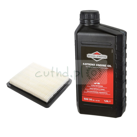 Zestaw olej  1L+ filtr kwadrat kosiarki  Briggs & Stratton