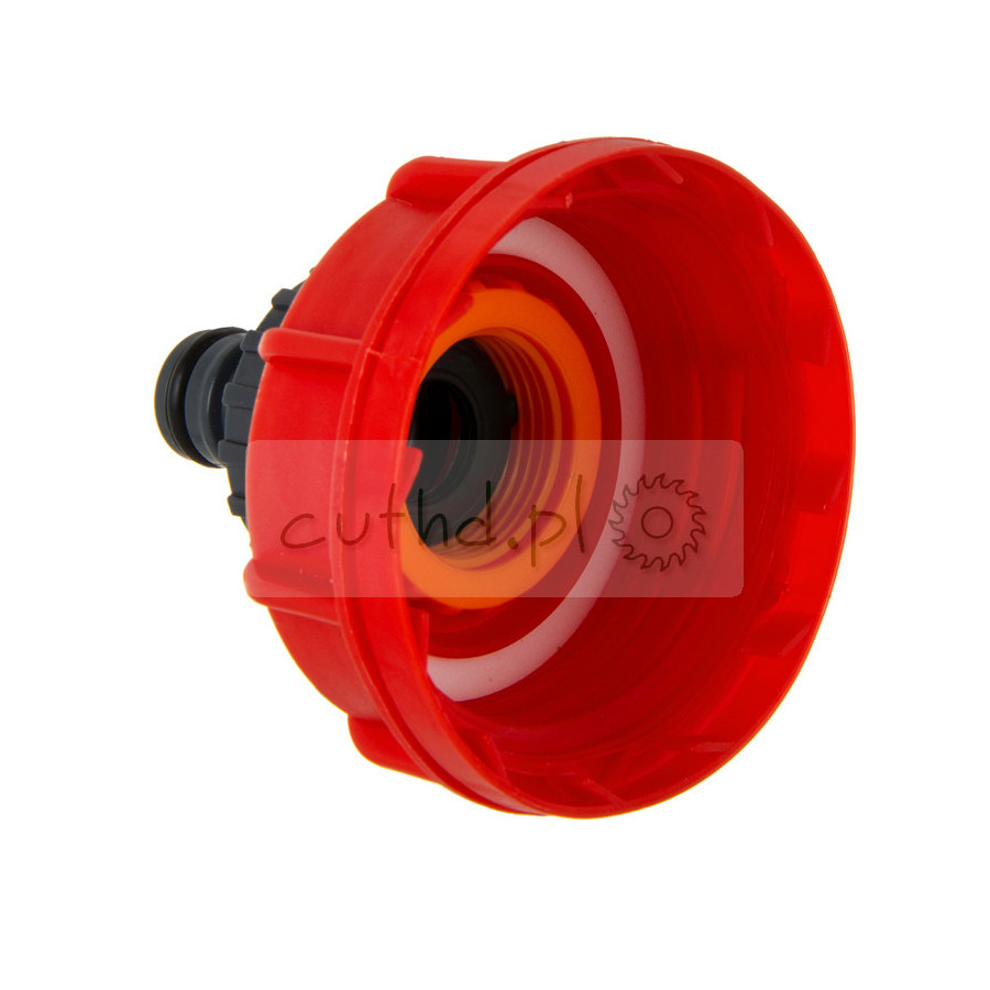 Zestaw: adapter IBC Mauzer S60x6 z szybkozłączem 1/2 + wąż 20mb