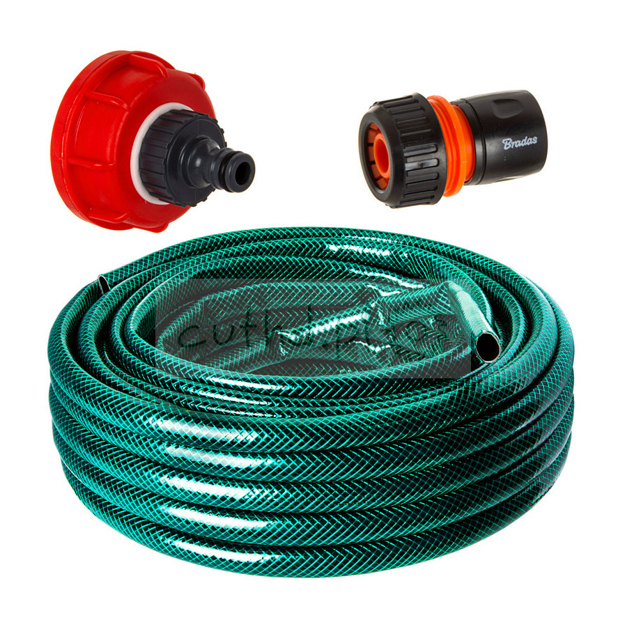 Zestaw: adapter IBC Mauzer S60x6 z szybkozłączem 1/2 + wąż 20mb